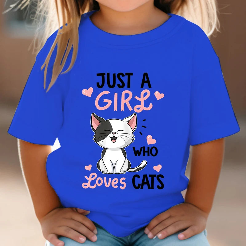 Just A Girl Who Loves Cats T shirt