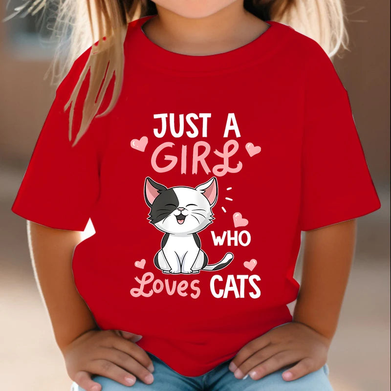 Just A Girl Who Loves Cats T shirt