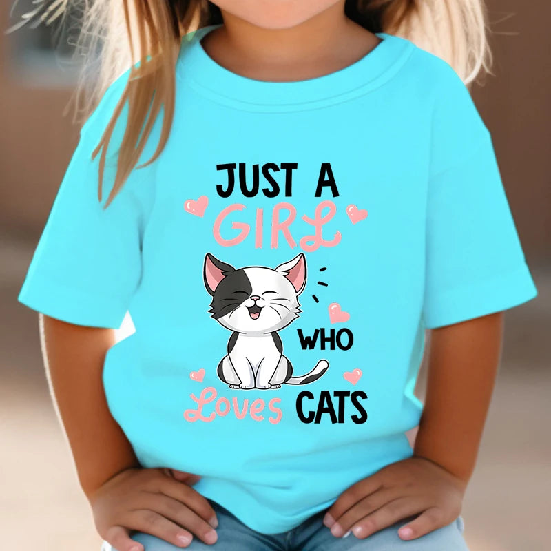 Just A Girl Who Loves Cats T shirt