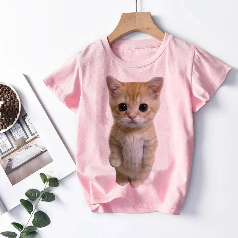 Kid T Shirt Cat