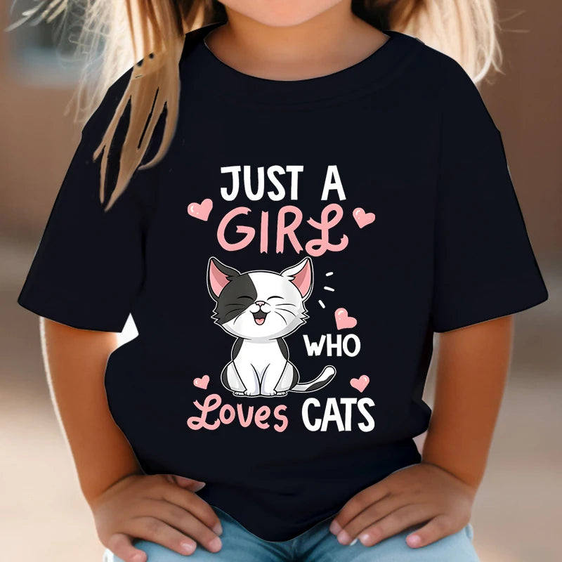 Just A Girl Who Loves Cats T shirt