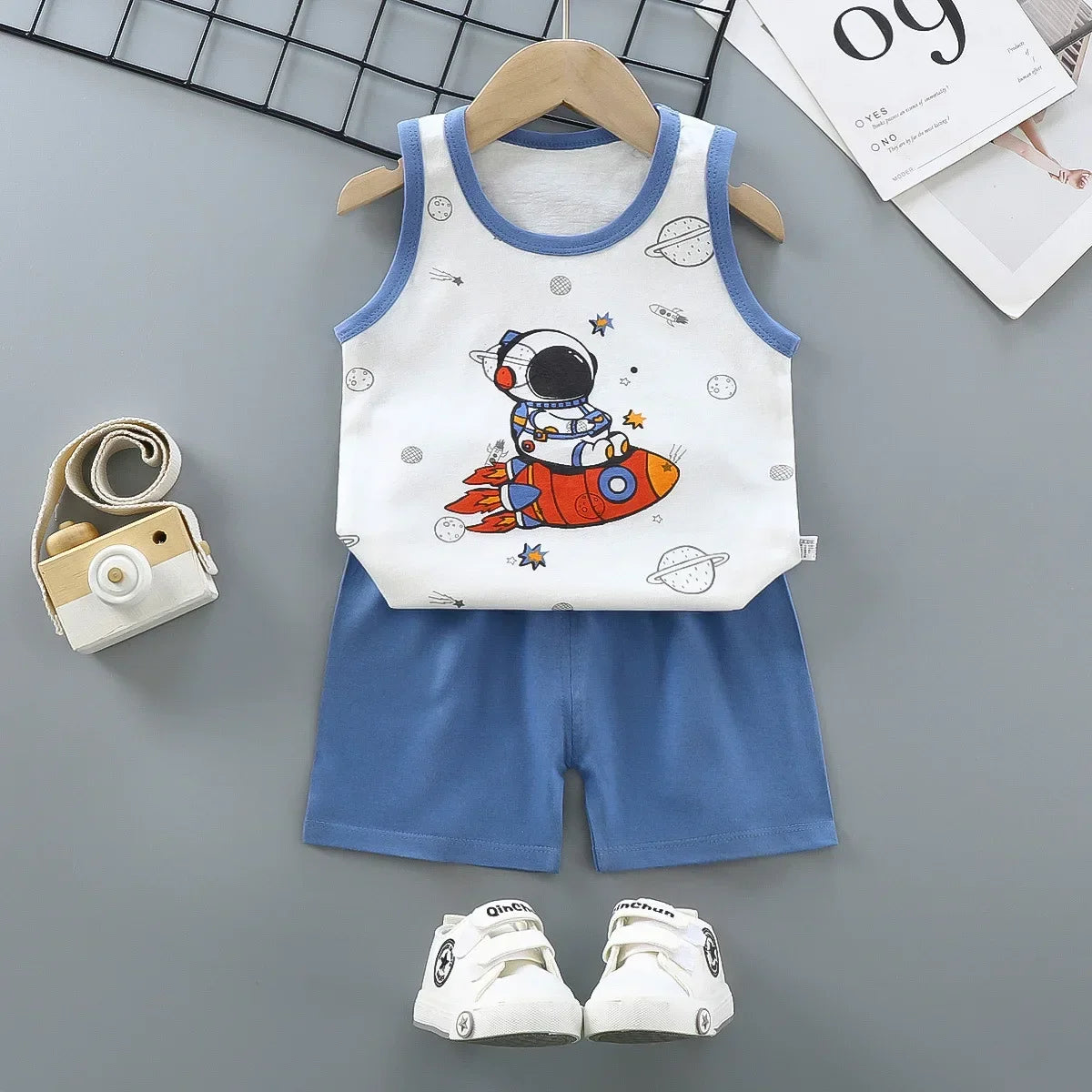 Children Sets Kids Clothes Boys Girls Vest Suit