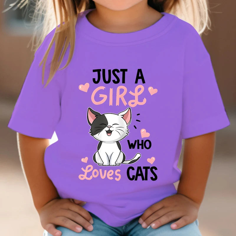 Just A Girl Who Loves Cats T shirt