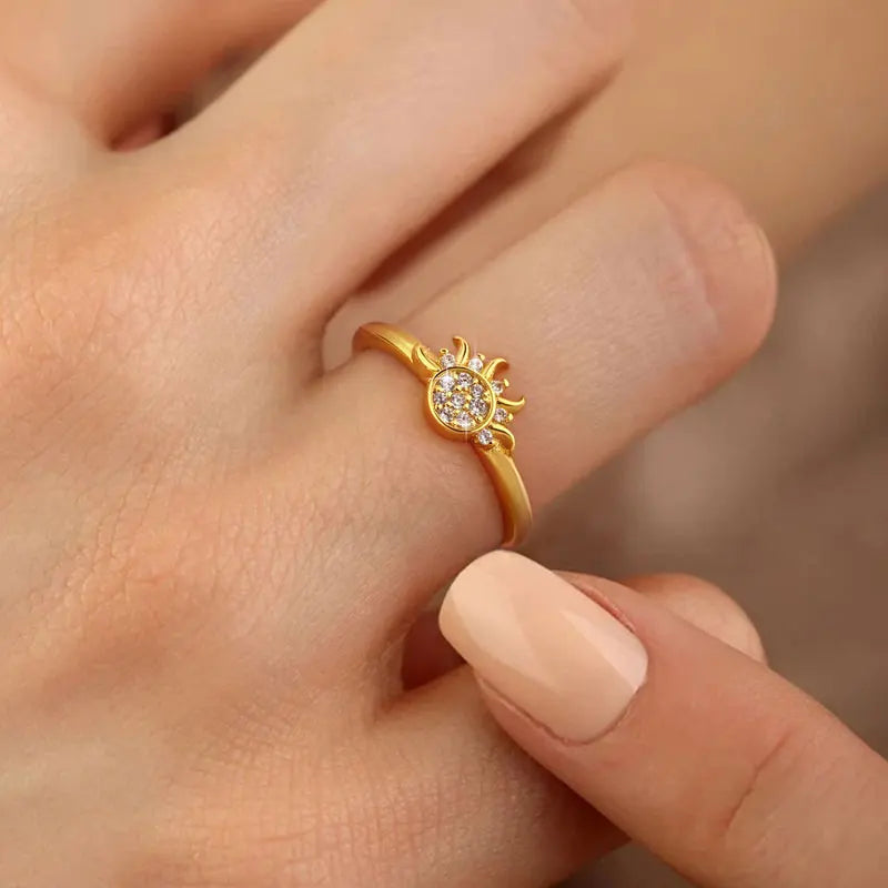 Star Moon Ring