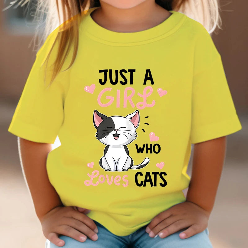 Just A Girl Who Loves Cats T shirt