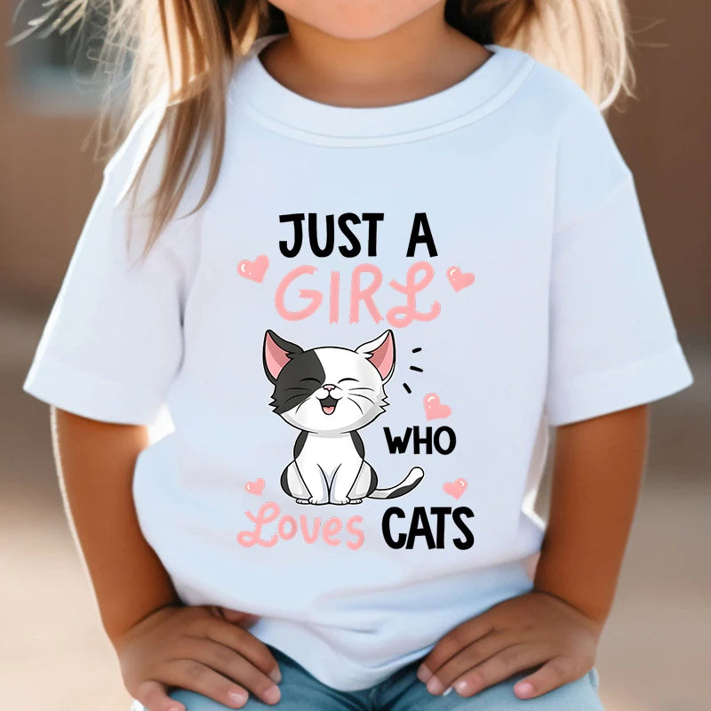 Just A Girl Who Loves Cats T shirt