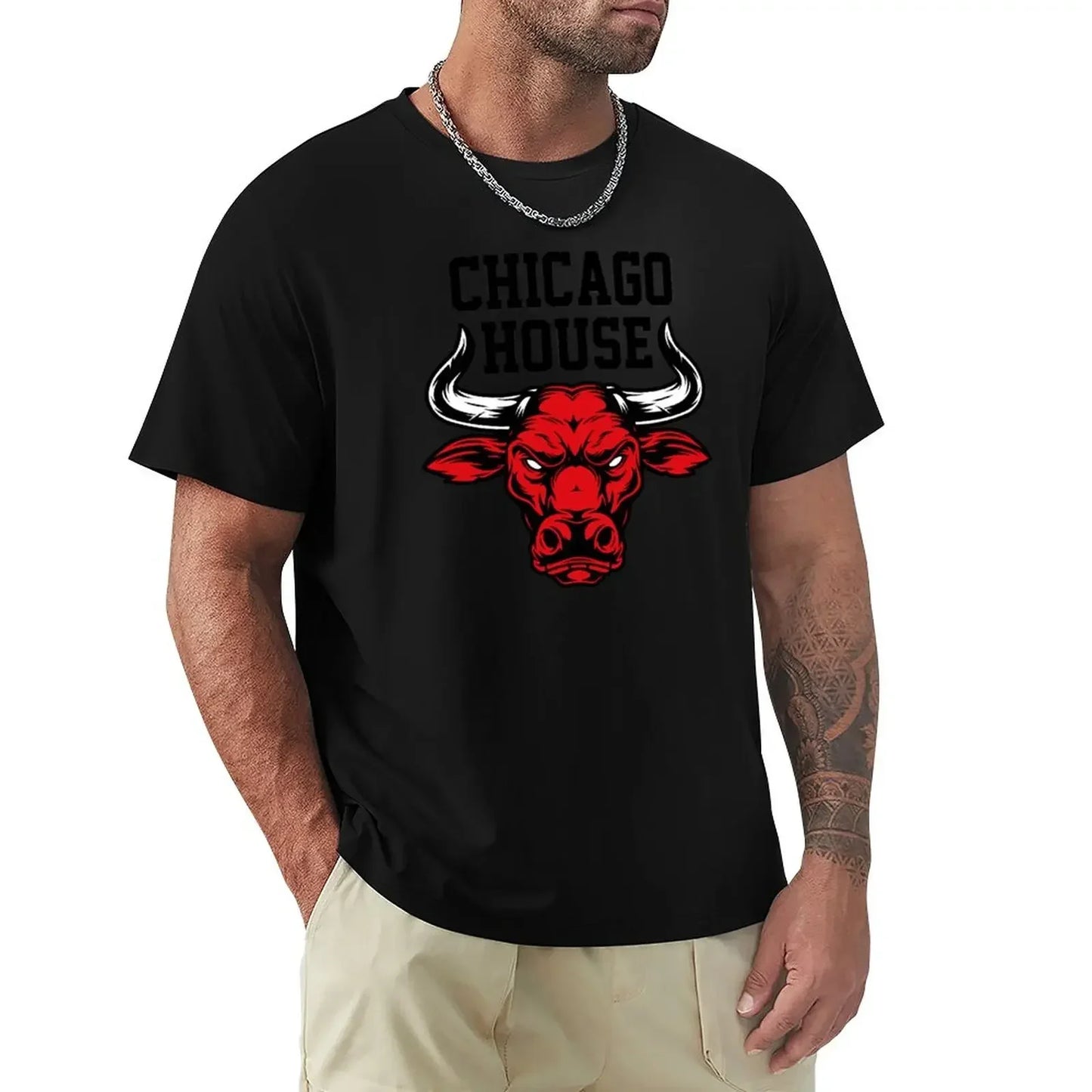 Chicago House Music Design Bulls T-Shirt